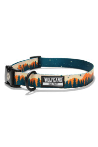 Wolfgang Premium Adjustable Dog Training Collar for Small Medium Large Dogs, Made in USA, Overland Print, Large (1 Inch x 18-26 Inch)