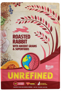 Earthborn Holistic Venture Unrefined Roasted Rabbit with Ancient Grains & Superfoods Dry Dog & Puppy Food, 12.5 lb.