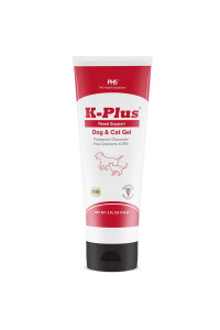 K-Plus Potassium Gluconate Renal Gel Plus Cranberry and EPA for Dogs and Cats - Veterinarian Approved Renal Supplement - Supports Potassium Balance - 5 oz