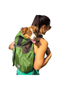 K9 Sport Sack Trainer Dog Carrier Dog Backpack for Pets (Large, Greenry)