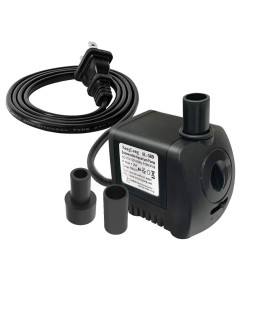 songlong Submersible Pump 130GPH Ultra Quiet 4ft High Lift for Fountains, Hydroponics, Ponds, Aquariums & More