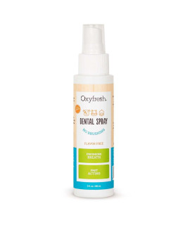 Oxyfresh Advanced Pet Dental Spray - Instant Pet Fresh Breath: Easiest No Brushing Pet Dental Solution for Dogs and Cats - Best Way to Fight Pet Plaque, Keep Teeth & Gums Healthy. 3oz.