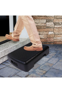KOVOT Indoor & Outdoor Mobility Step Measures 17 L x 11.5 W x 4 H & Lightweight Great for Seniors, Toddlers, Pets and More Black
