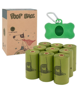 Ley's Dog Poop Bags, Extra Thick Strong Pet Waste Bag 135 Counts 9 Rolls, Large 9x13 Inches, Leak Proof Doggy Bag Refill with Dispenser