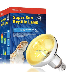 TEKIZOO UVA UVB Sun Lamp 160W High Intensity Self-Ballasted Heat Basking Lamp/Light/Bulb for Reptile and Amphibian