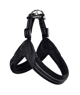 Dog Harness No Pull Ultra Soft Breathable Padded Pet Harness 2 Adjustable Botton, 3M Reflective Pet Harness for Dogs Easy Control for Small Medium Large Dogs (M, Black)