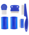 Flea Comb for Dogs, 6 Pcs Lice Combs, Cat Combs with Durable Teeth for Removing Tear Stains, Fleas, Dandruff by MoHern