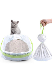 PETOCAT Cat Litter Liners Large, Jumbo Drawstring Extra Durable Pet Cat Pan Liners Extra-Thick Kitty Litter Box Bag-24 Count 36 x 19