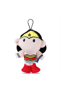 DC Comics for Pets Wonder Woman Mini Plush Figure Dog Toy, 6 Squeaky Plush Dog Toy Fun and Adorable Small Dog Toy for Small Dogs in Red, Dog Toy With Squeaker