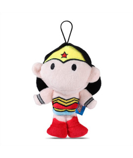 DC Comics for Pets Wonder Woman Mini Plush Figure Dog Toy, 6 Squeaky Plush Dog Toy Fun and Adorable Small Dog Toy for Small Dogs in Red, Dog Toy With Squeaker