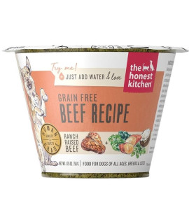 The Honest Kitchen Dog Grain Free Beef 1.75 Oz. Cup (Case Of 12)