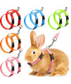 5 Pieces Adjustable Rabbit Harness Leash Bunny Harness for Pet Walk Running Jogging Leash Harness for Bunny Cat Puppy Kitten Ferret and Other Small Pet (Fresh Color)