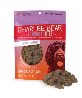 Charlee Bear Bearnola Bites Dog Treats, Pumpkin Spice Flavor, 8oz
