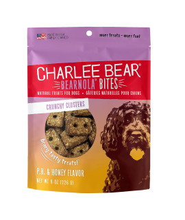 Charlee Bear Bearnola Bites Dog Treats, P.B. & Honey Flavor, 8oz