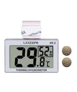 GXSTWU Reptile Hygrometer Thermometer LCD Display Digital Reptile Tank Hygrometer Thermometer with Hook Temperature Humidity Meter Gauge for Reptile Tanks, Terrariums, Vivarium 1pack