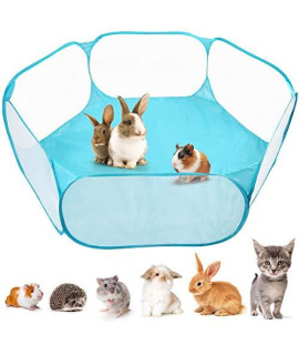 PrimePets Small Animal Cage Tent, Hamster Pet Playpen, Guinea Pig Cage Yard, Waterproof Foldable Outdoor/Indoor Pop Open Exercise Fence, Yard Fence for Baby Chicken Hedgehogs