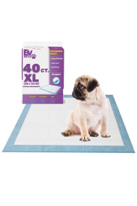 BV Pet Training Pads for Dogs and Puppies, X-Large 28 x 34 Training Pad, 40-Count Dog Pee Pad, Disposable Puppy Pads XL, Doggie Potty Pads, Extra Large Dog Pads, Quick Absorb