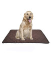 VOLUKA Dog Crate Bed Mat - Washable Kennel Pad, Anti - Slip Dog Crate Pad is Perfect for Dog Bed,Crate and Kennel, Coffee (18Wx29L)