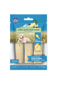 Himalayan Dog chew Original Yak cheese Dog chews, 100 Natural, Long Lasting, gluten Free, Healthy Safe Dog Treats, Lactose grain Free, Protein Rich, chicken Flavor, Small Dogs 15 lbs and Smaller