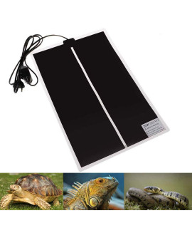PeSandy Reptile Heating Pad with Temperature Adjustment, 110V Non-Adhesive Heat Mat for Reptiles Tortoise Snakes Lizard gecko Hermit crab Turtle Amphibians - 20W Removable Under Tank Heat Pad