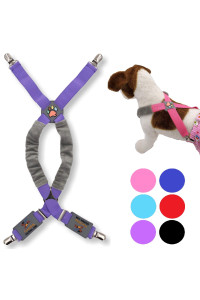 FunnyDogClothes Dog Suspenders for Pet Clothes Apparel Diapers Pants Skirt Belly Bands Small Medium and Large Dogs (L/XXL: 25lb - 100lb, Purple)