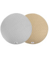 Pet Parents Washable Round Whelping Pads (2pack) of 36 Circle Premium Pee Pads for Dogs, Waterproof Dog Pee Pads, Circle Reusable Dog Training Pads, & Pet Pee Pads! Modern Puppy Pads! -1 Tan & 1 Grey