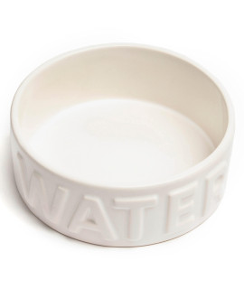 Park Life Designs Pet Bowl Classic Water (Small, White)
