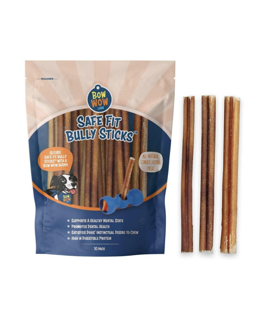 Bow Wow Labs 6 Bully Sticks - 10 Pack (Thin)