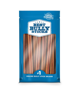 Best Bully Sticks 12 Inch All-Natural Odor Free Bully Sticks for Dogs - 12 Fully Digestible, 100% Grass-Fed Beef, Grain and Rawhide Free 24 Pack