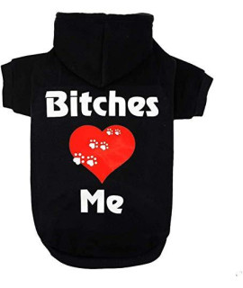 Dog Hoodie for Small to Large Dogs, Cats, Bitches Love Me Pet Warm Clothes Sweatershirt Coat Large Size