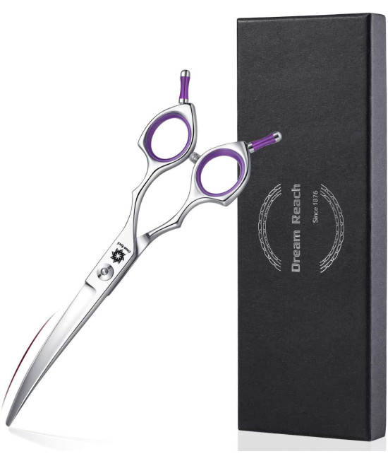 grooming Pet Shear, 65 Inch Downword curved Scissors, curved Shears for cat Shears and Small Dog Shears Or Any Breed Trimming cuts, Design for Professional Pet groomer