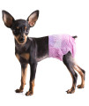 Pet Soft Dog Diapers Female - Disposable Dog Diapers, Cat Diapers for Female Cats, Puppy Diapers with Adjustable Foam Tail Hole 36pcs (XS,Pinkk)