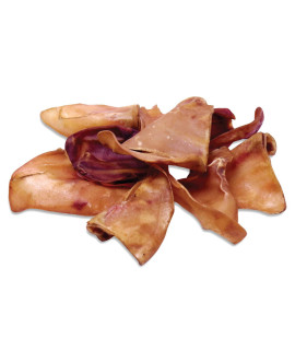 Norpur Pig Ears Dog Treats (100-Pack) Natural, Healthy Training Snack Meaty Protein, Oven-Baked Flavor Promote Dental Health Made in Canada