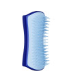 Tangle Teezer Pet Teezer Small De-Shedding and Dog grooming Brush Dry Brush or Dog Bath Brush Navy & Sky Blue