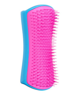 Tangle Teezer Pet Teezer De-Shedding and Dog grooming Brush Dry Brush or Dog Bath Brush Blue & Pink