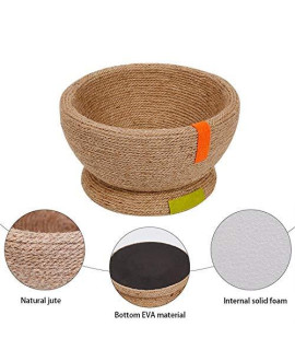 ZFc made Pet cat Bed - Large cat Scratch Board cat Litter - Bowl Type Sisal cat grab column Table - Sleeping claws Interactive cat Toy