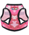 Pawtitas Dog Vest Harness Made with Breathable Air Mesh All Weather Vest Harness for Extra Small Puppies and Large Cats with Quick-Release Buckle - Extra Small Pink Camo Mesh Dog Harness