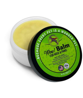 WIZARDPET Nose & Paw Balm for Dogs & Cats All Natural Protection & Soother Ointment Cream for Dry Cracked Pads Nose Elbows Snout & Foot Pad Care Wax for K9 During Winter & Summer Made in USA
