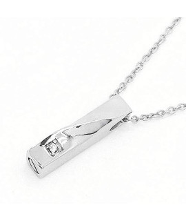 Urns Ashes Funeral Urn cremationAKeepsakeAAshesAUrnsfashion Belt Diamond Necklace Stainless Steel Square Steel Strip Pendant can Open The Memorial Pet Lover Square Ashes Pendant Pet Memorial Dog cat U