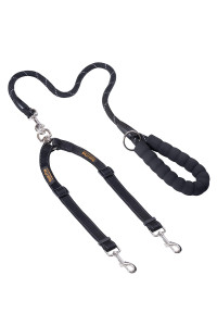 Mighty Paw Double Dog Leash Dual Dog Leash, Two Dog Leash, Multiple Dog Leash for 2 Dogs, Double Leash for Dogs, Leash Splitter for Large and Small Dogs, 2 Dog Leash, Double Clip Dog Leash Coupler