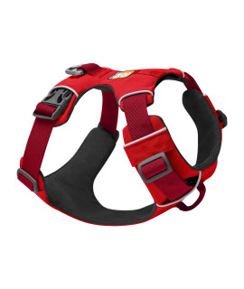 Ruffwear, Front Range Dog Harness, Reflective and Padded Harness for Training and Everyday, Red Sumac, LargeX-Large