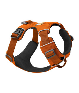 Ruffwear, Front Range Dog Harness, Reflective and Padded Harness for Training and Everyday, campfire Orange, XX-Small