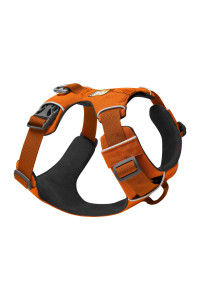 Ruffwear, Front Range Dog Harness, Reflective and Padded Harness for Training and Everyday, campfire Orange, X-Small