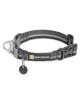 Ruffwear, Web Reaction Dog Collar, Martingale Collar for On-Leash Walking, Granite Gray, 20-23