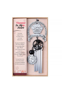 YOUIN Pet Memorial Gifts for Loss of Dog - 18 Metal Pet Memorial Wind Chime, Cat/Dog Memorial Gifts Bereavement Passing Away Gift,Loss of Dog Remembrance Sympathy Gift