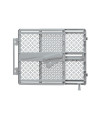 Summer Infant Indoor & Outdoor Multi Function Walk-Thru Baby Gate, Fits Openings 27.5-42 Wide, Gray Plastic, for Doorways and Stairways, 28 Tall Walk-Through Baby and Pet Gate