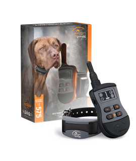 SportDOG Brand SportTrainer 575 Dog Training Collar - 500 Yard Range - Bright, Easy to Read OLED Screen - Waterproof, Rechargeable Remote Trainer with Tone, Vibration, and Static, Black