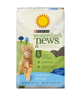 Yesterday's News Purina Clumping Paper Lightweight Cat Litter, Clean Scent Multi Cat Litter - 20 lb. Bag