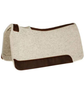 5 Star Equine The Barrel Racer Full Skirt Western Saddle Pad Size 30x28 and 3/4 Thickness Natural Color