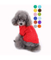 Dog Sweater, Warm Pet Sweater, Dog Sweaters for Small Dogs Medium Dogs Large Dogs, Cute Knitted Classic Cat Sweater Dog Clothes Coat Apparel for Girls Boys Dog Puppy Cat (XL, Red)